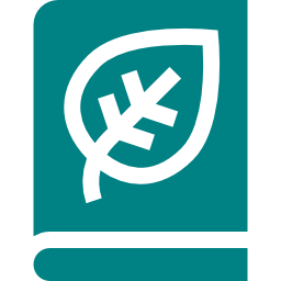 book with leaf icon